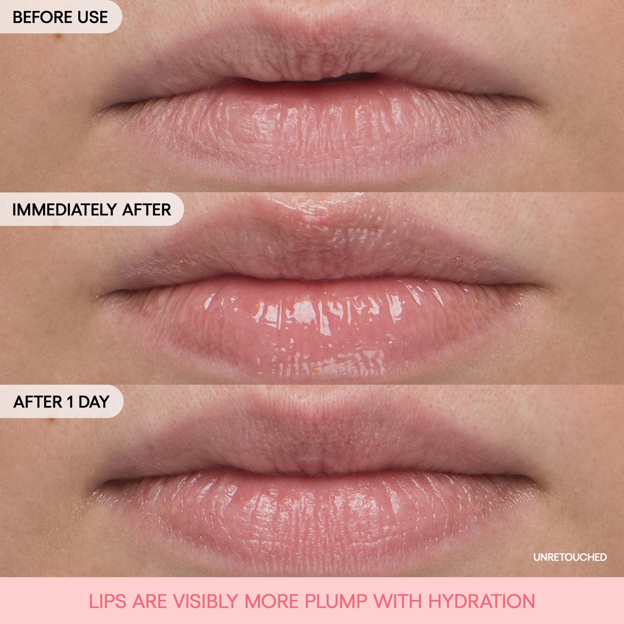 LANEIGE lip-application swirl illustrating easy day or night use.