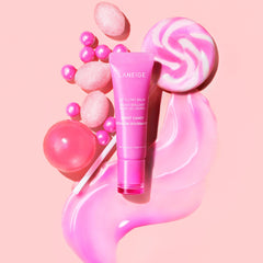LANEIGE Lip Glowy Balm Sweet Candy aplicación portátil para labios suaves todo el día.