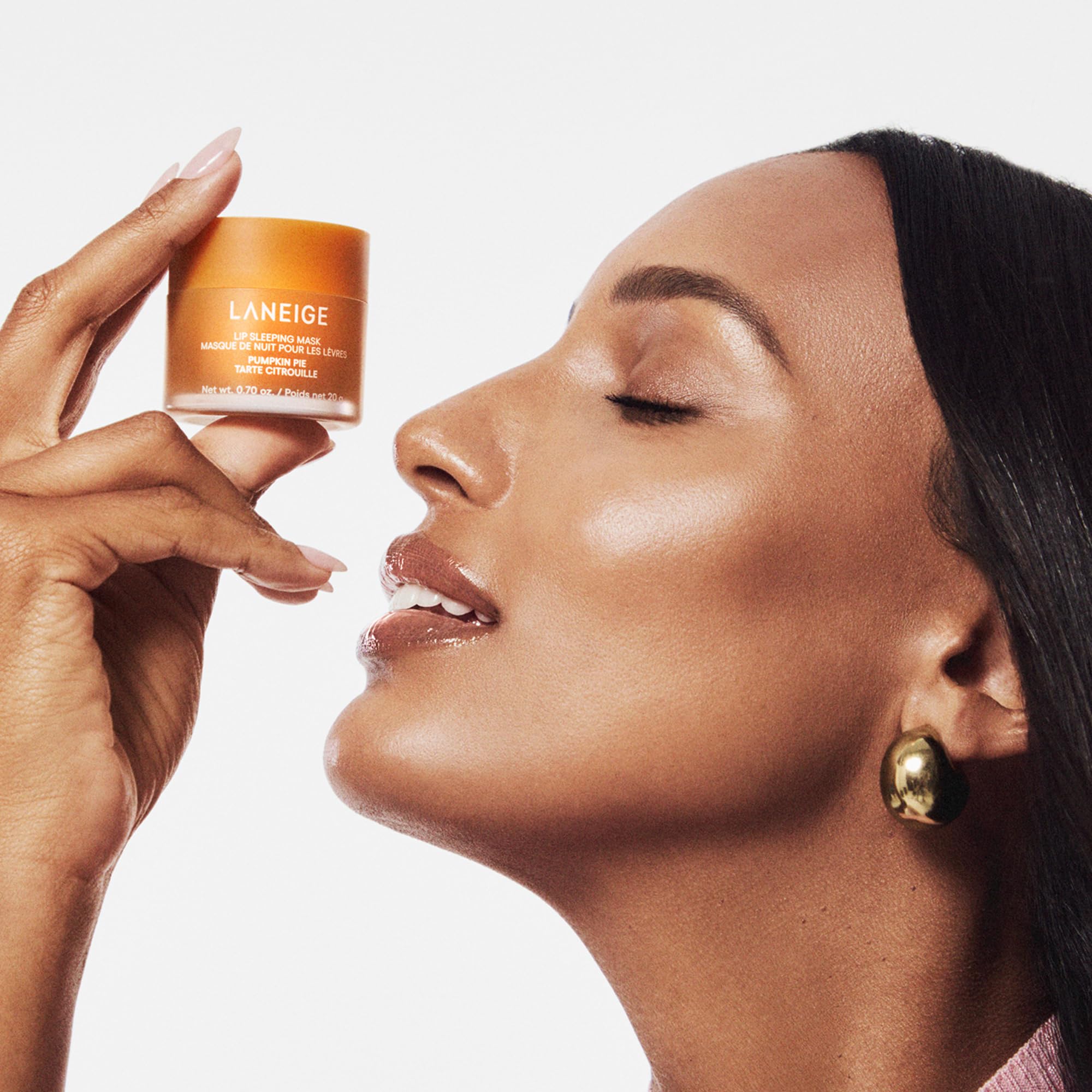 LANEIGE Lip Sleeping Mask Pumpkin Pie murumuru butter illustrated as deep moisture boost