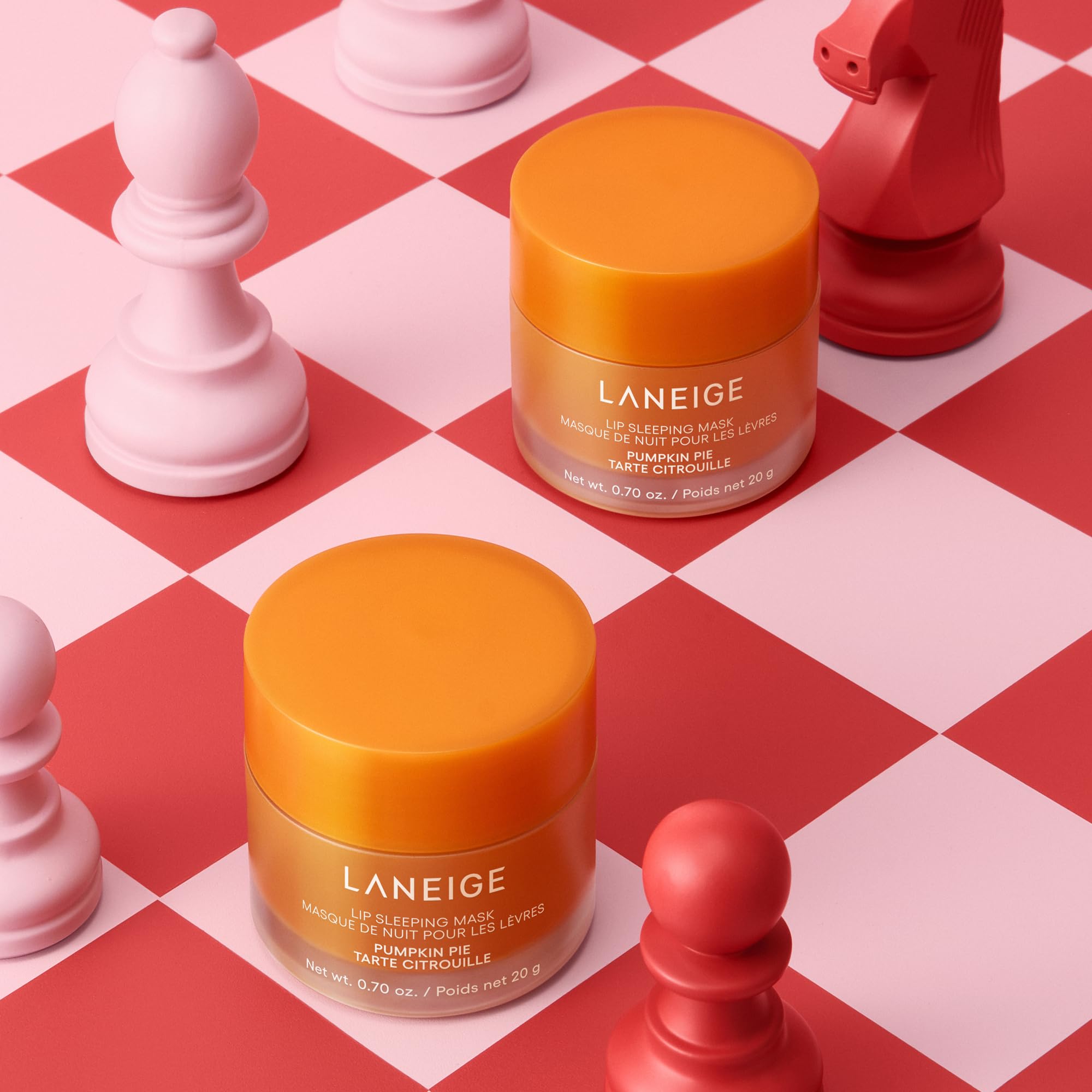 LANEIGE Lip Sleeping Mask Pumpkin Pie packaging box pictured for premium skincare
