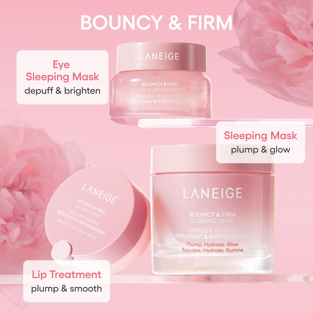 LANEIGE peptide-infused formula closeup, suggesting renewed lip comfort.