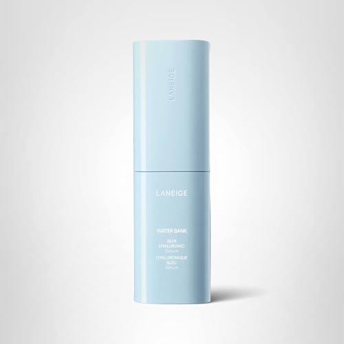 LANEIGE Water Bank green tea enzyme close-up suggests gentle exfoliation for smoother skin.