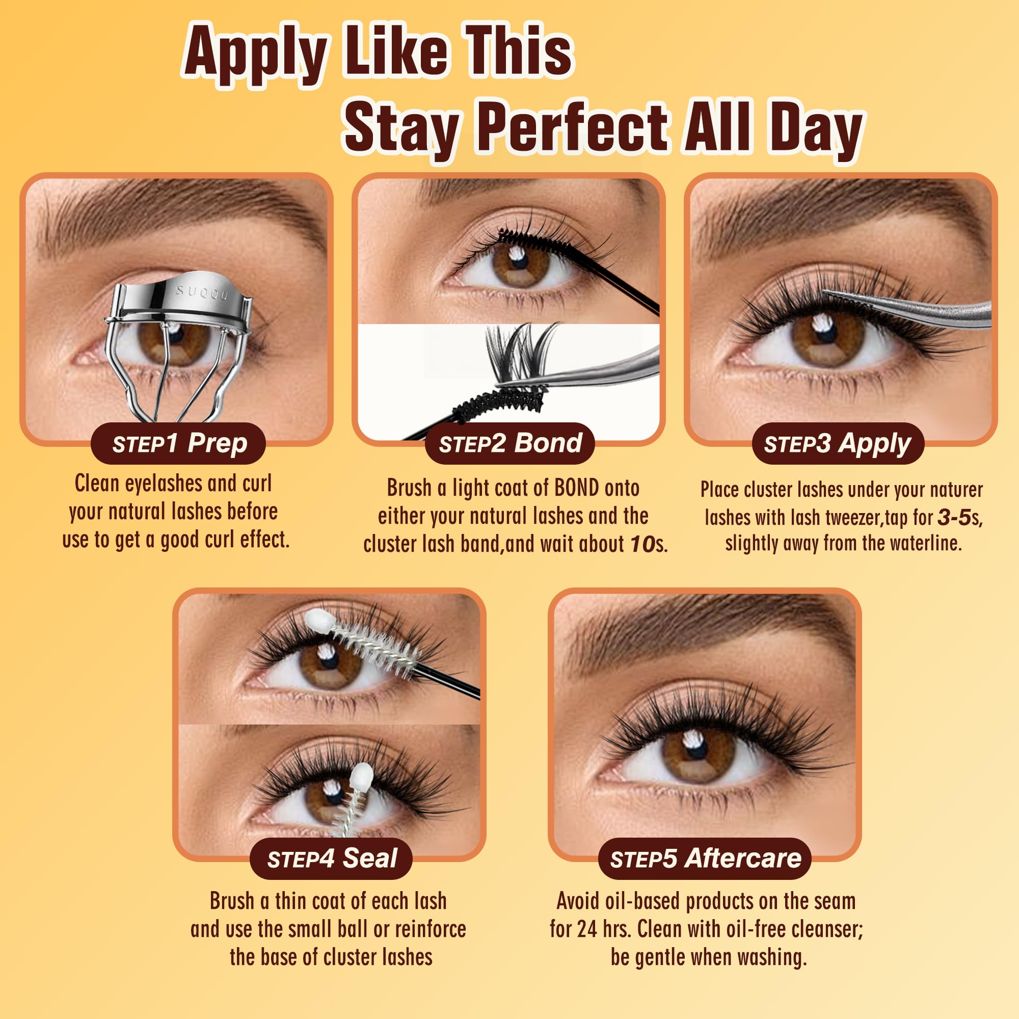 LANKIZ glue texture on lash strip hints at a safe, gentle formula for sensitive eyes.