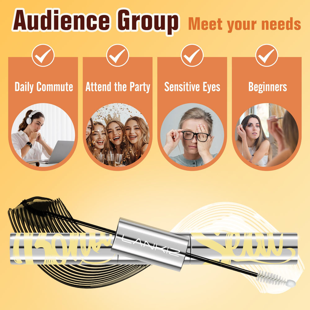Home lash setup with LANKIZ glue during at-home routine