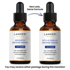 Lanmeri Ceuticals amber bottle cap preserves potency and minimizes oxidation between uses.