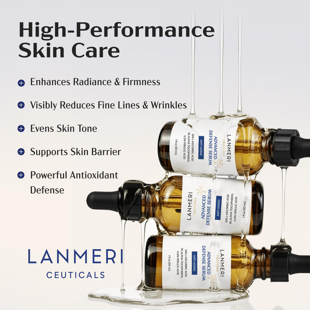 Lanmeri Ceuticals serum drop-on-skin demonstrates fast absorption and a light, refreshing feel.