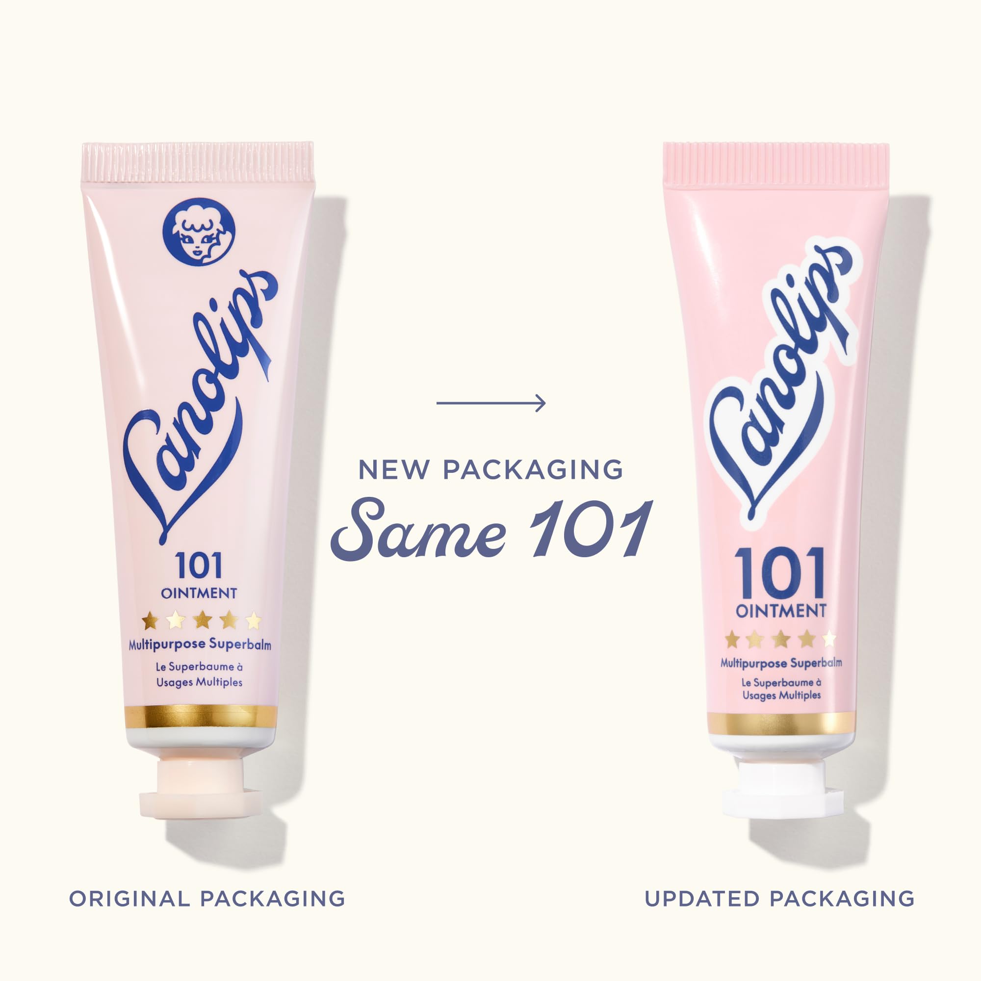 Lanolips 101 Ointment being applied to lips for daily moisture.
