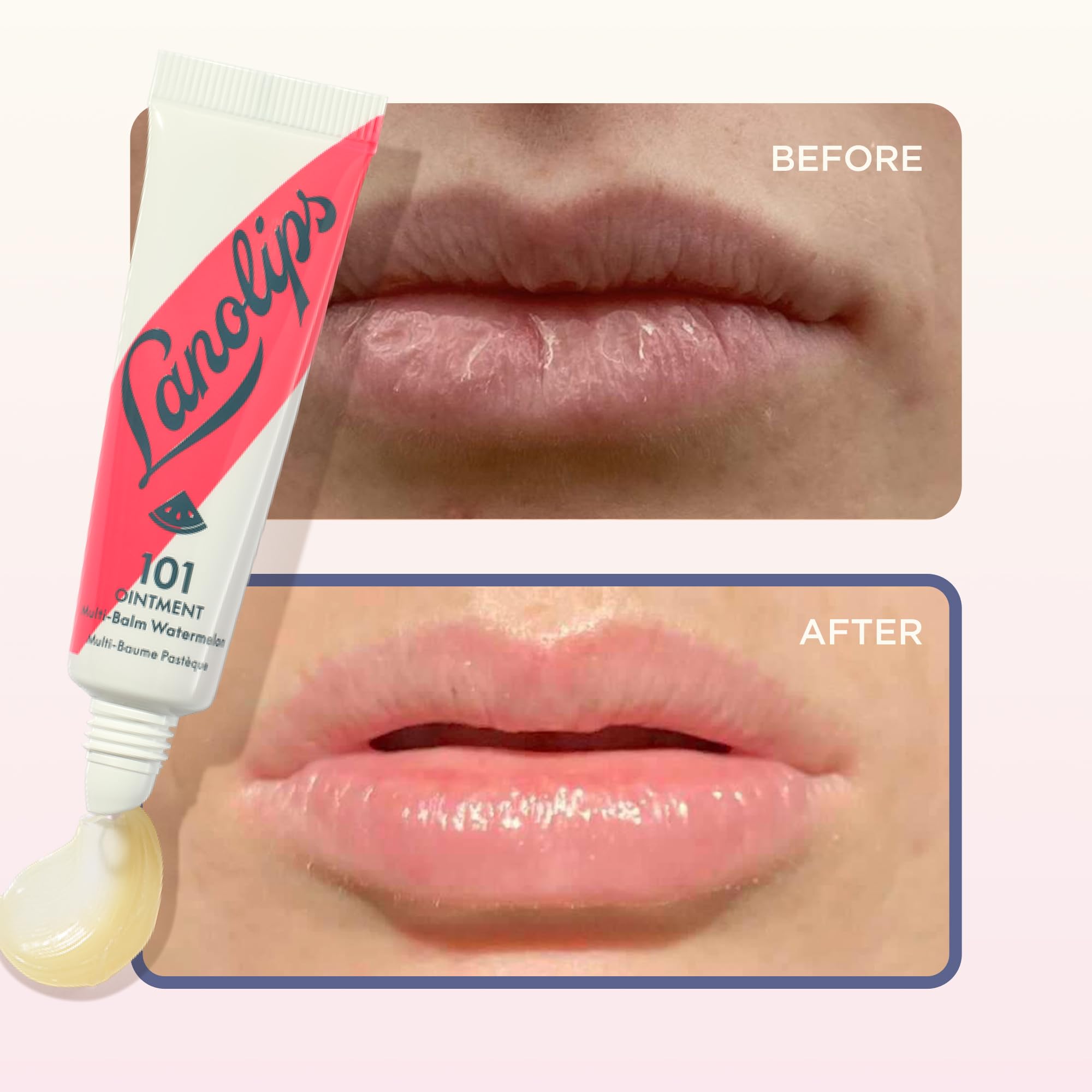 Lanolips 101 Ungüento fórmula limpia, sin petrolatos ni parabenos.