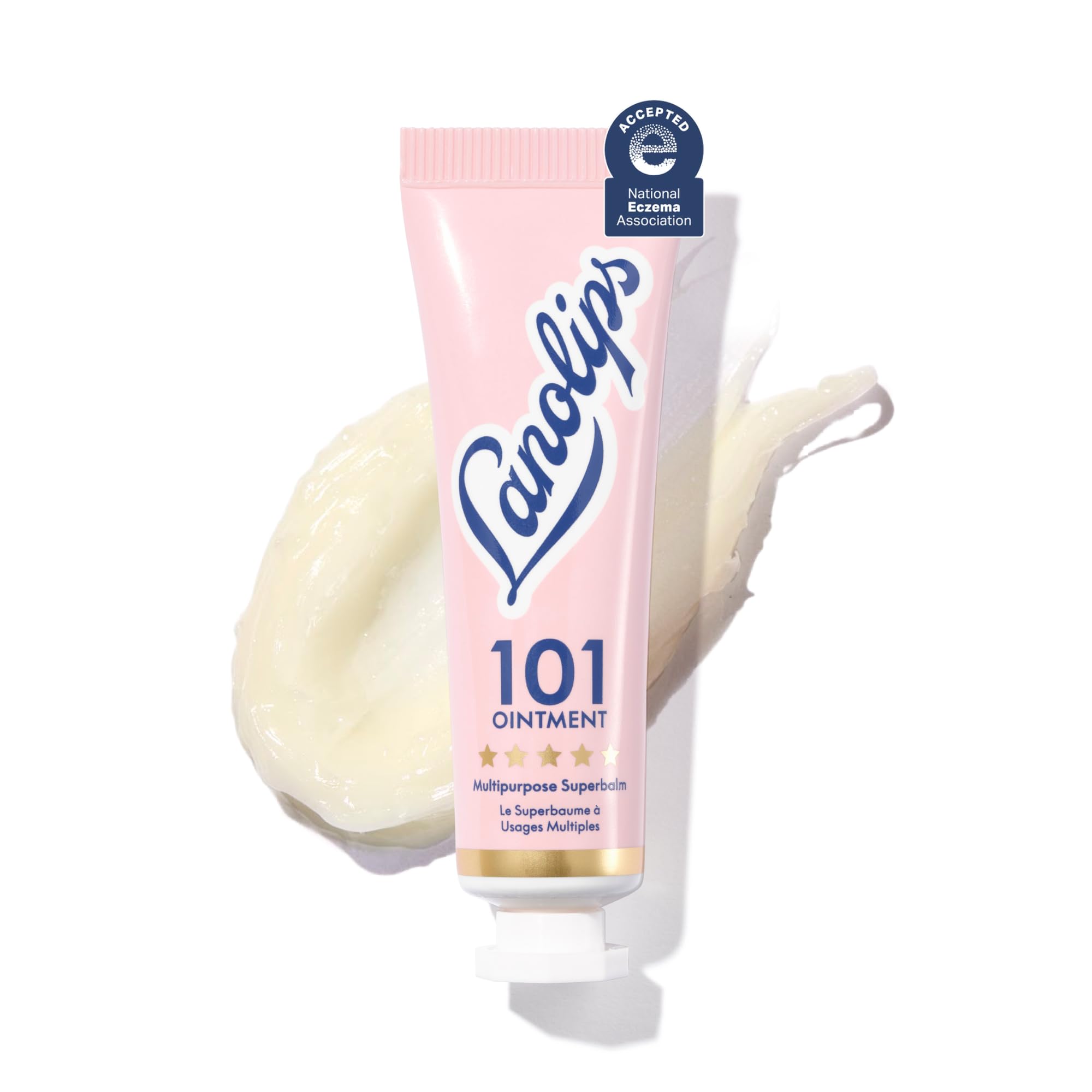 Lanolips 101 Ointment lip balm application for smooth, hydrated lips
