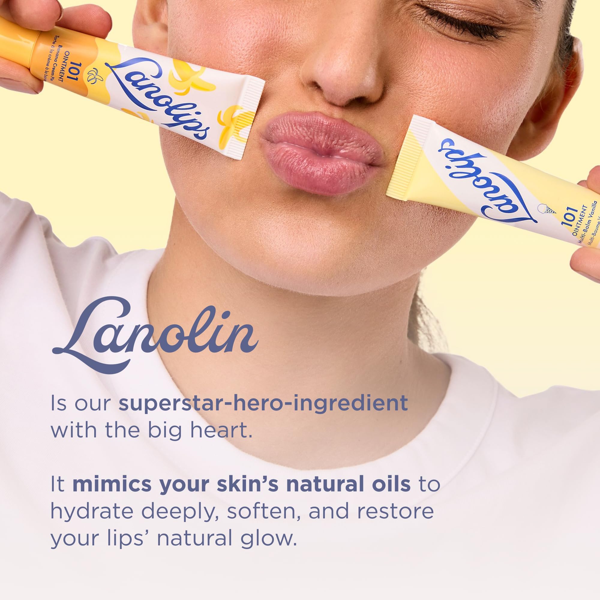 Lanolips 101 Unguento cuidado de cutículas y manos con hidratación suave.