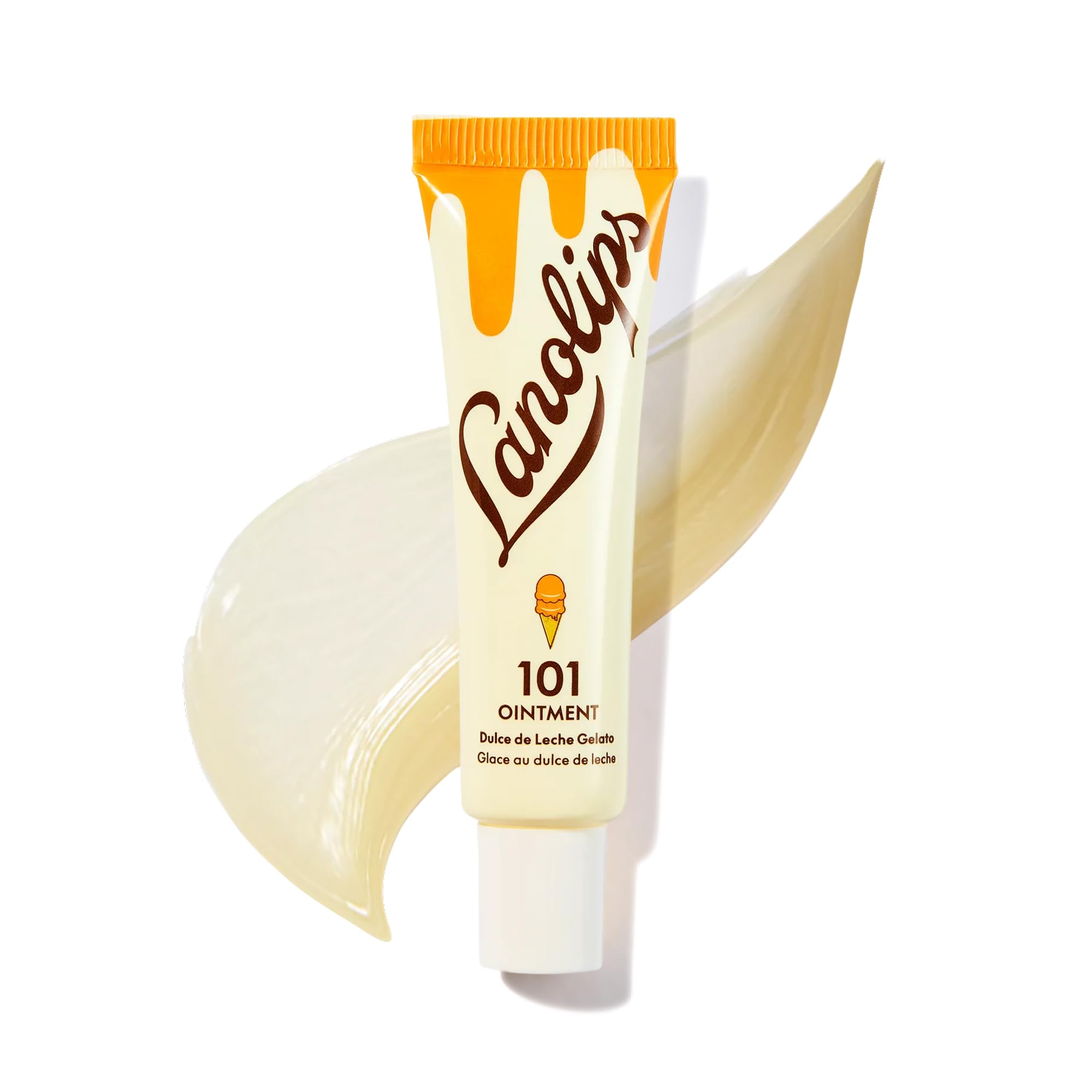 Lanolips 101 Unguento bálsamo labial dulce de leche para labios suaves y protegidos.