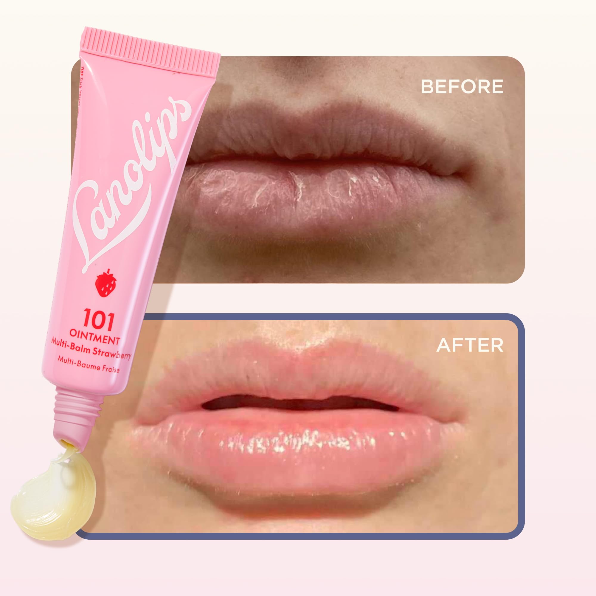 Lanolips 101 ungüento sin crueldad para piel sensible.