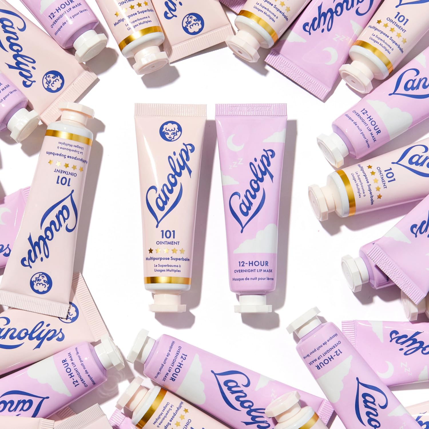 Lanolips Day & Night set packaging; complete lip care