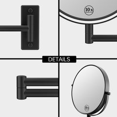 LANSI double-sided 1x and 10x magnification supports grooming tasks.