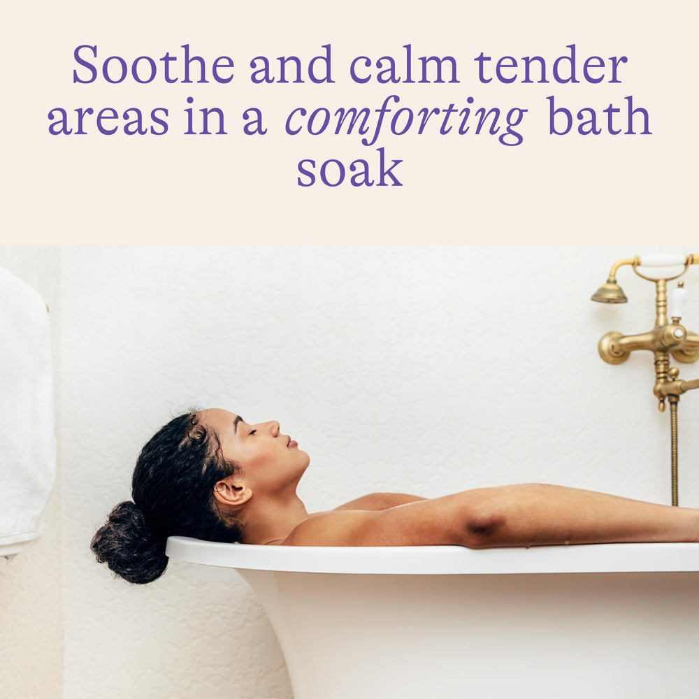 Lansinoh Sitz Bath Salts con incienso para calma diaria.