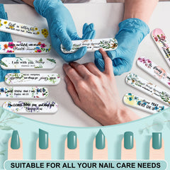 Lanties double-sided emery board for precise shaping and smoothing nails.