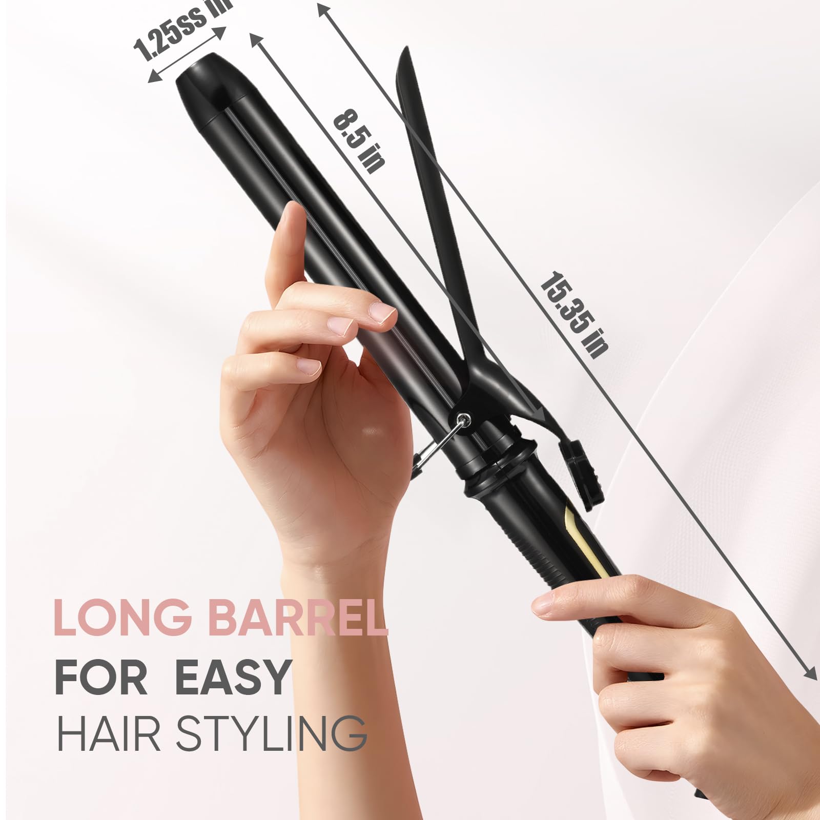 LANVIER swivel cord enables styling from any angle
