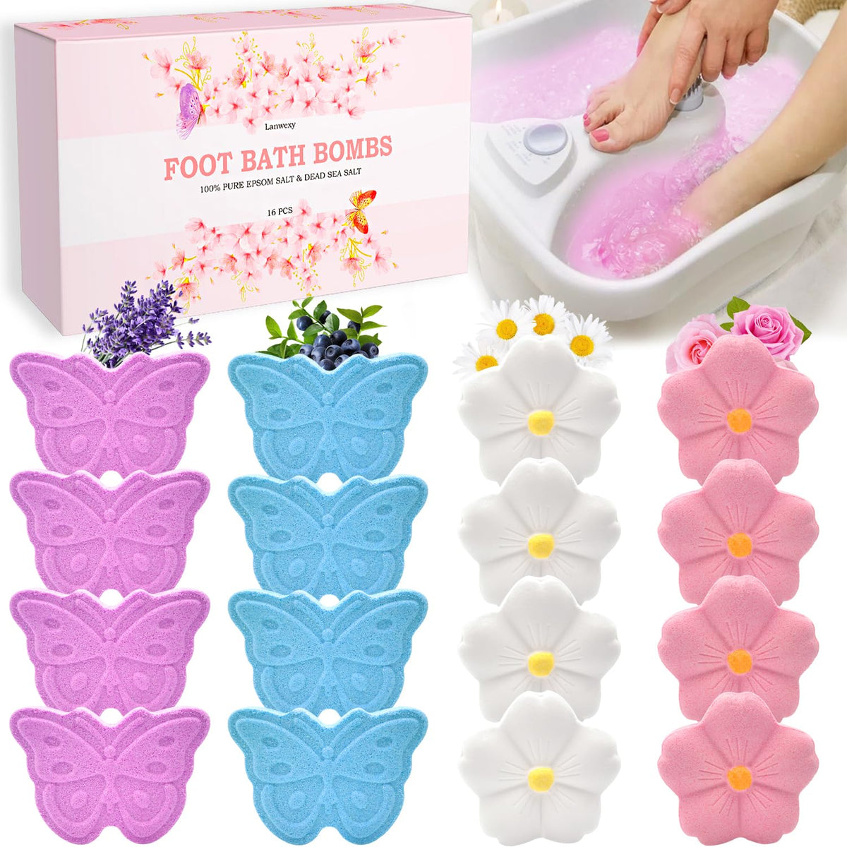 Lanwexy Bombas para Pies 16 unidades para un baño relajante en casa