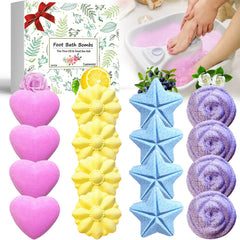 Lanwexy Bombas para Pies: burbujas coloridas para spa en casa.