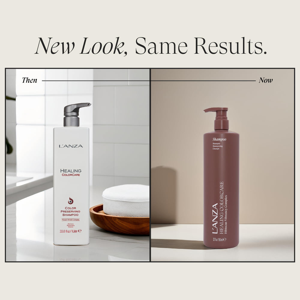 L’ANZA shampoo pump dispenser ensures gentle daily use.