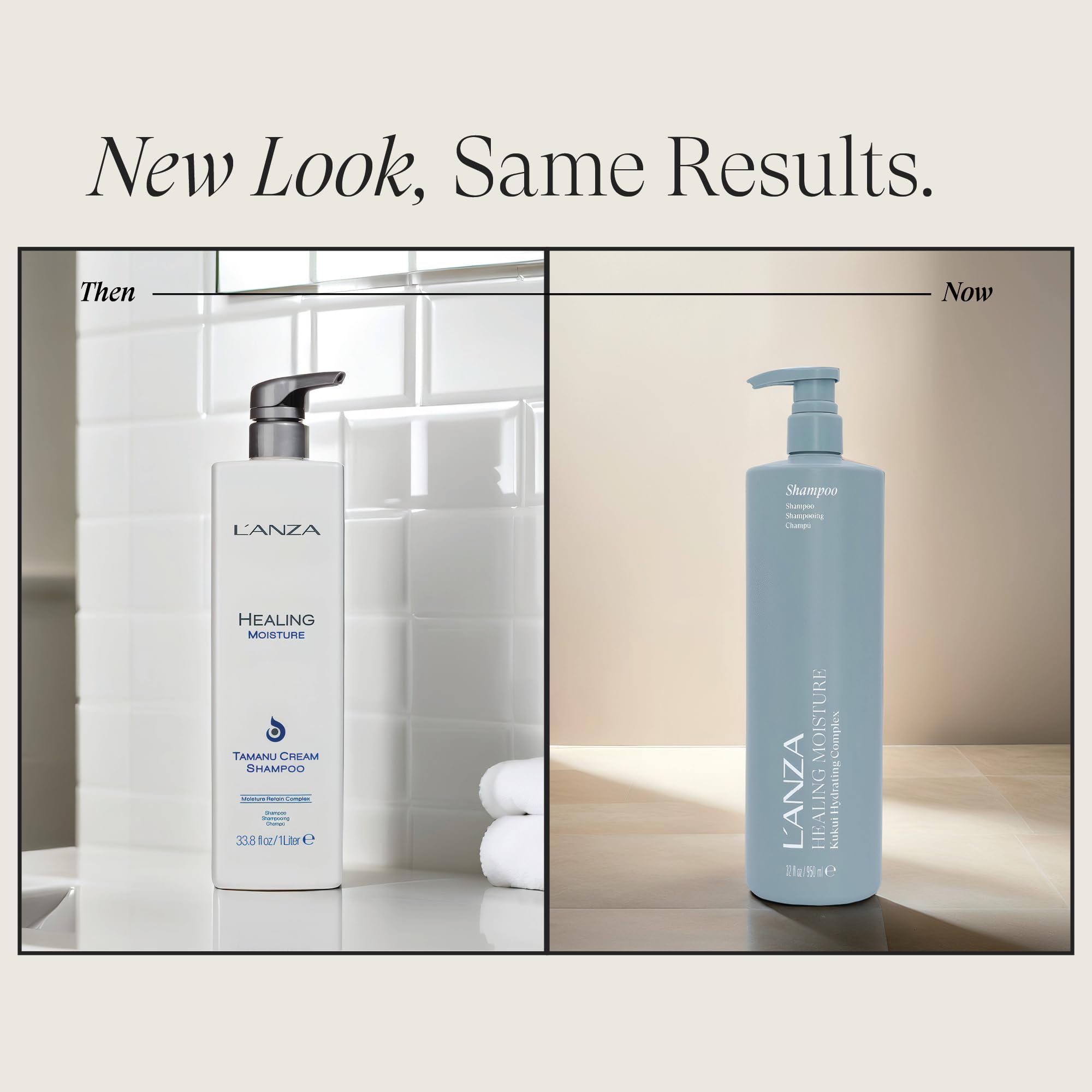 L’ANZA Healing Moisture Shampoo creamy-lather conveys luxurious hydration for dry hair.