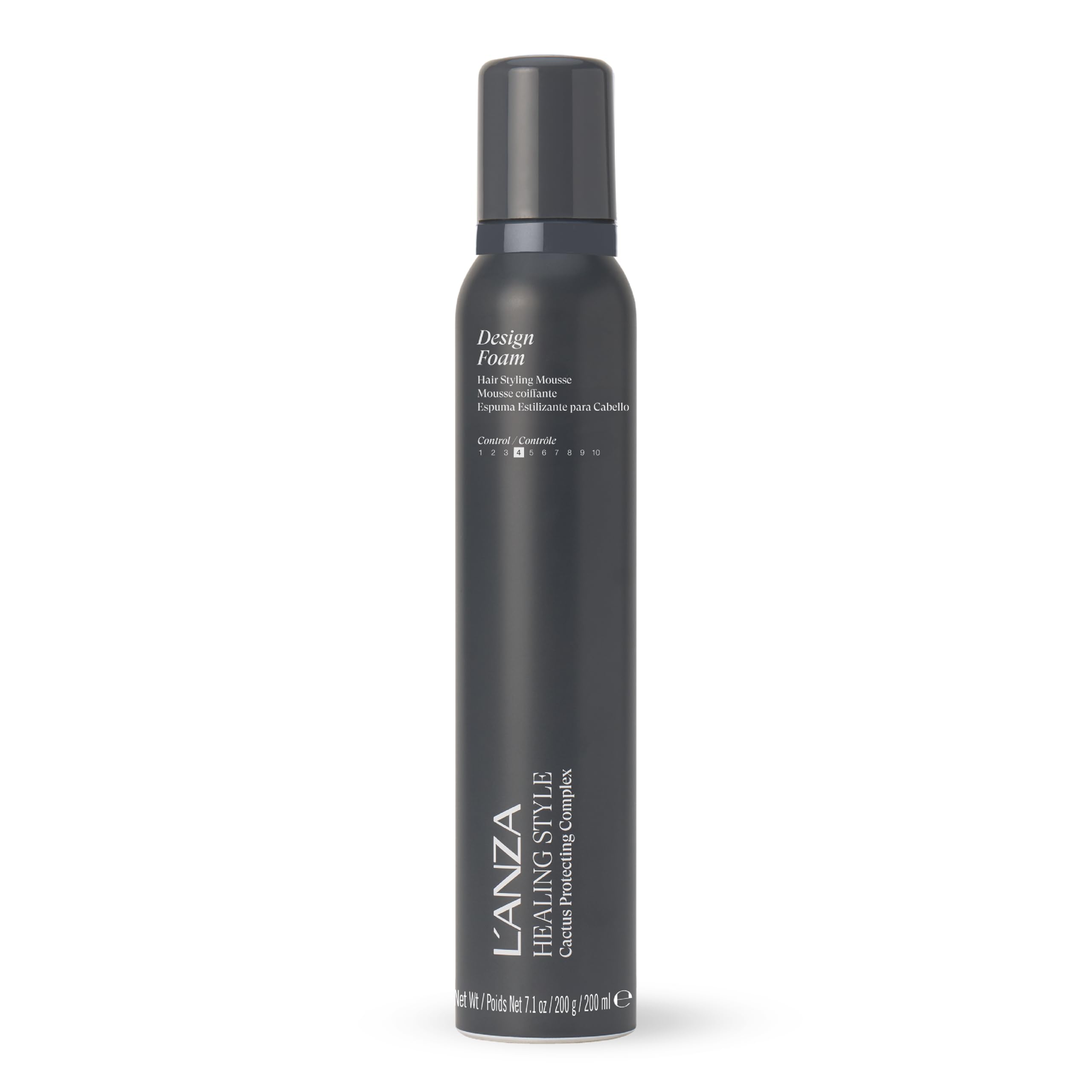 L’ANZA Healing Style Design Foam bottle shows lightweight hold for touchable styling.