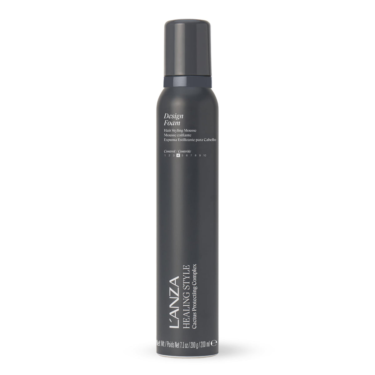 L’ANZA Healing Style Design Foam bottle shows lightweight hold for touchable styling.