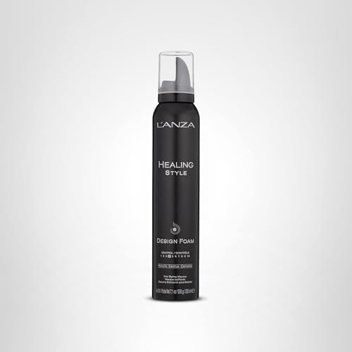 L’ANZA Healing Style Design Foam applied to damp hair for even distribution.