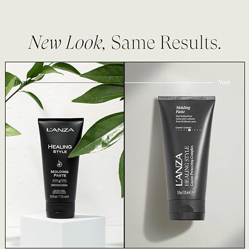 L’ANZA Healing Style paste bottle front view highlighting packaging and keratin benefits