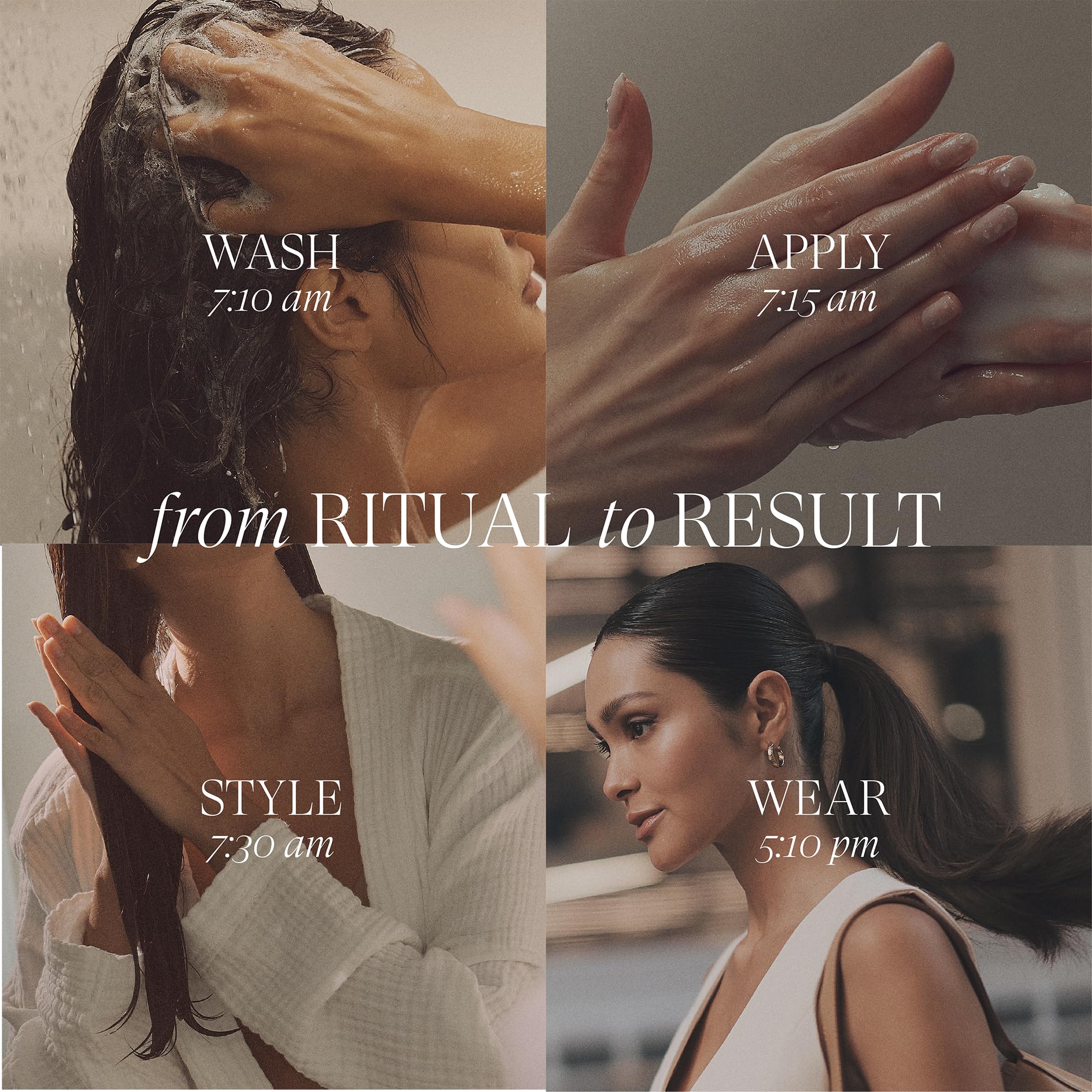 L’ANZA Healing Style paste dispense action enabling controlled, weight-free styling