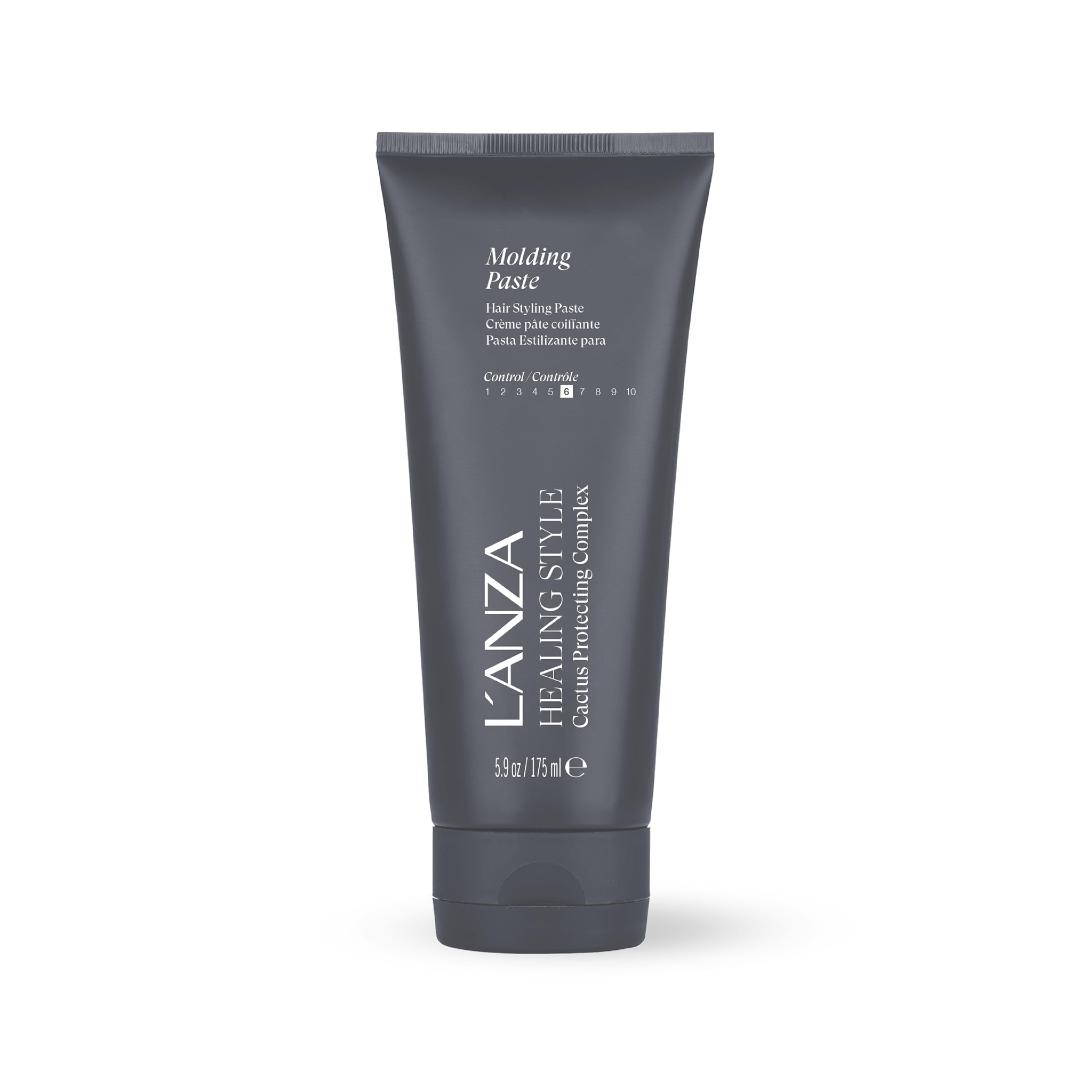 L’ANZA Healing Style paste jar close-up showing creamy texture for frizz control