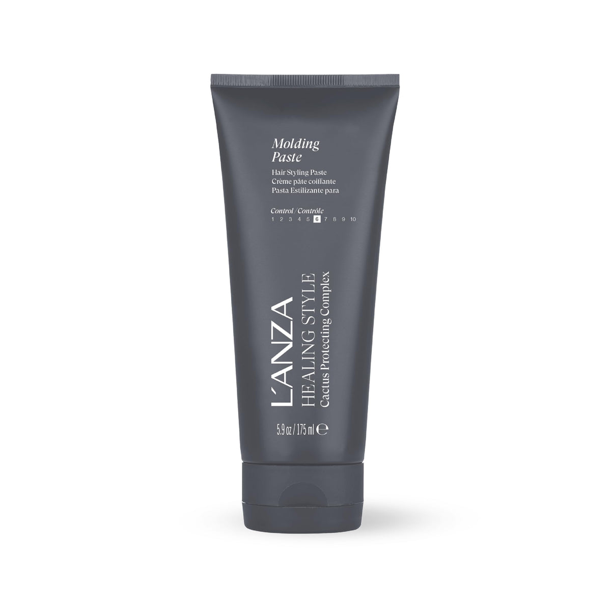 L’ANZA Healing Style paste jar close-up showing creamy texture for frizz control