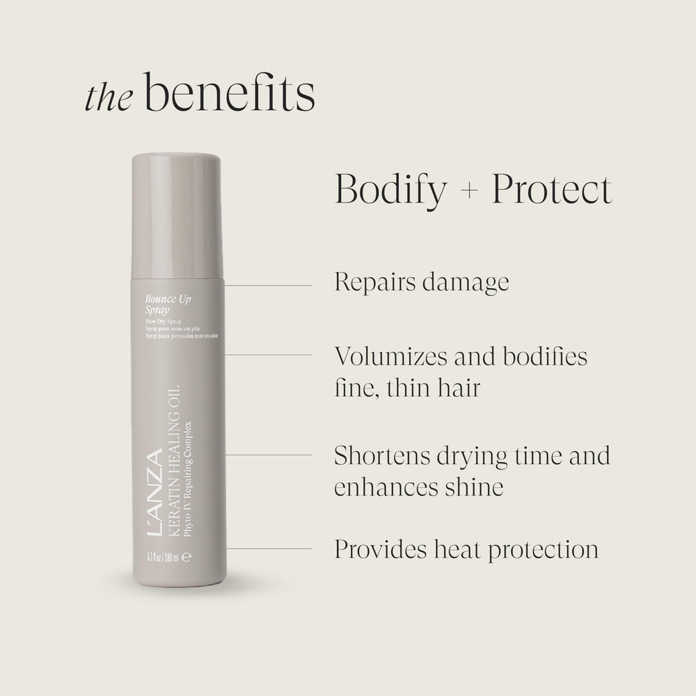 L’ANZA Keratin Healing Oil close-up highlights keratin and Abyssinian oil blend