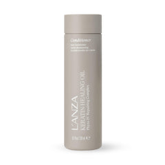 L’ANZA Keratin Healing Oil Conditioner bottle for deep moisture and shine.