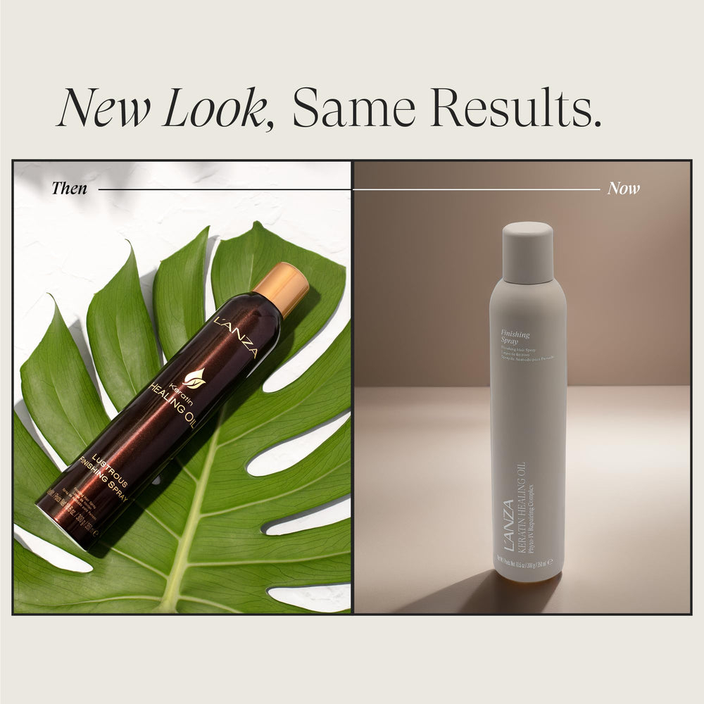 L’ANZA finishing spray mist providing anti-frizz control for smooth hair