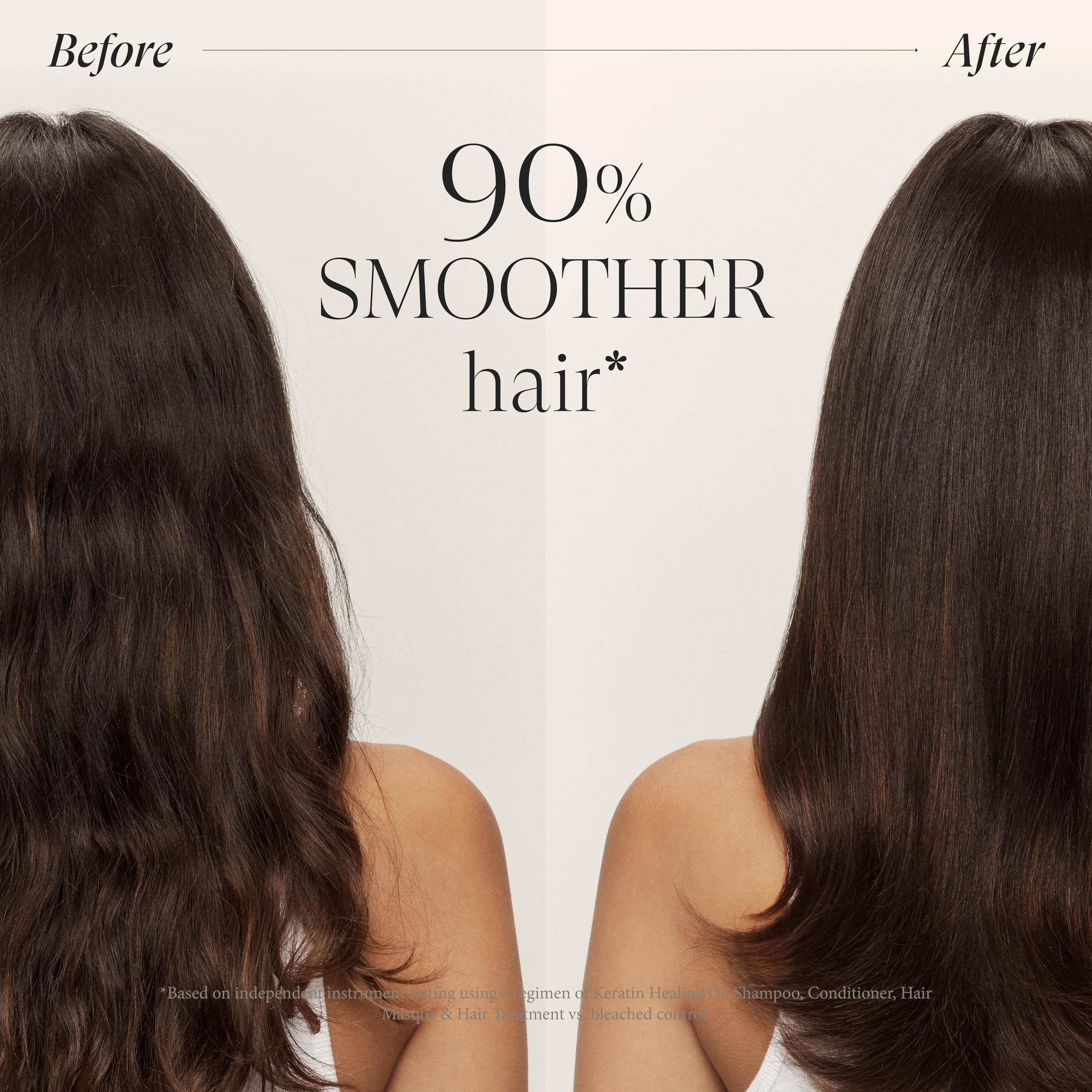 L’ANZA Keratin Healing Oil adds radiant shine to dry strands.