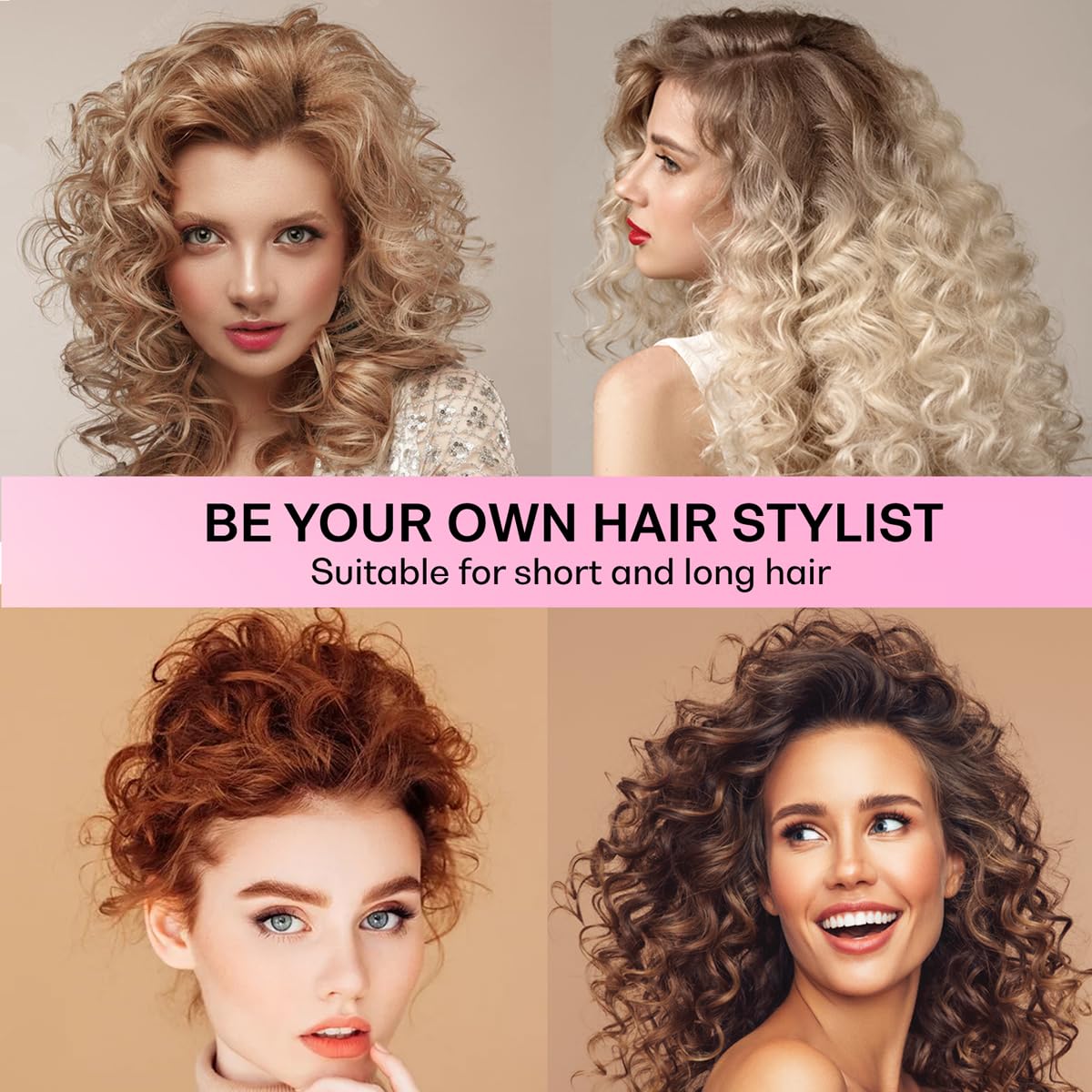 Lanzhire volume-boosting curl solution for shoulder-length or longer hair.