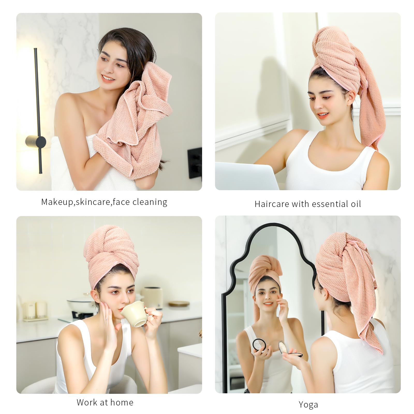 Towel packaged in compact packaging for travel or storage.