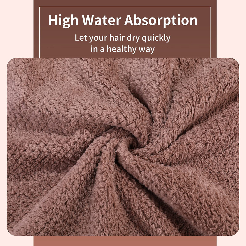 Laojbaba twist-secure hair towel keeps hands free during routine.
