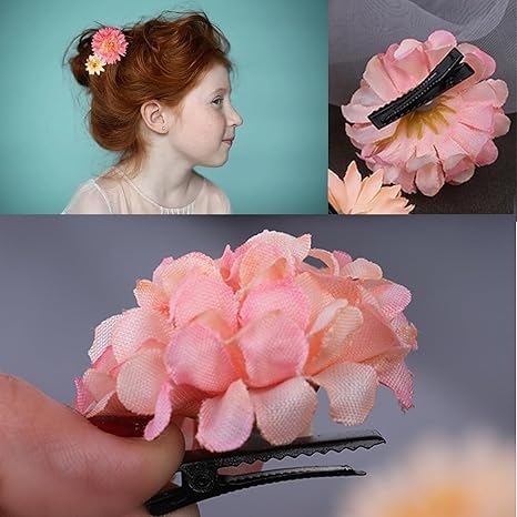 Regalo ideal LAPOHI: broches de flores de seda para la moda.