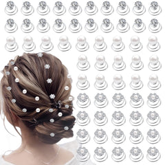 LAPOHI diamond-spiral hair stud for dazzling wedding hairstyles.