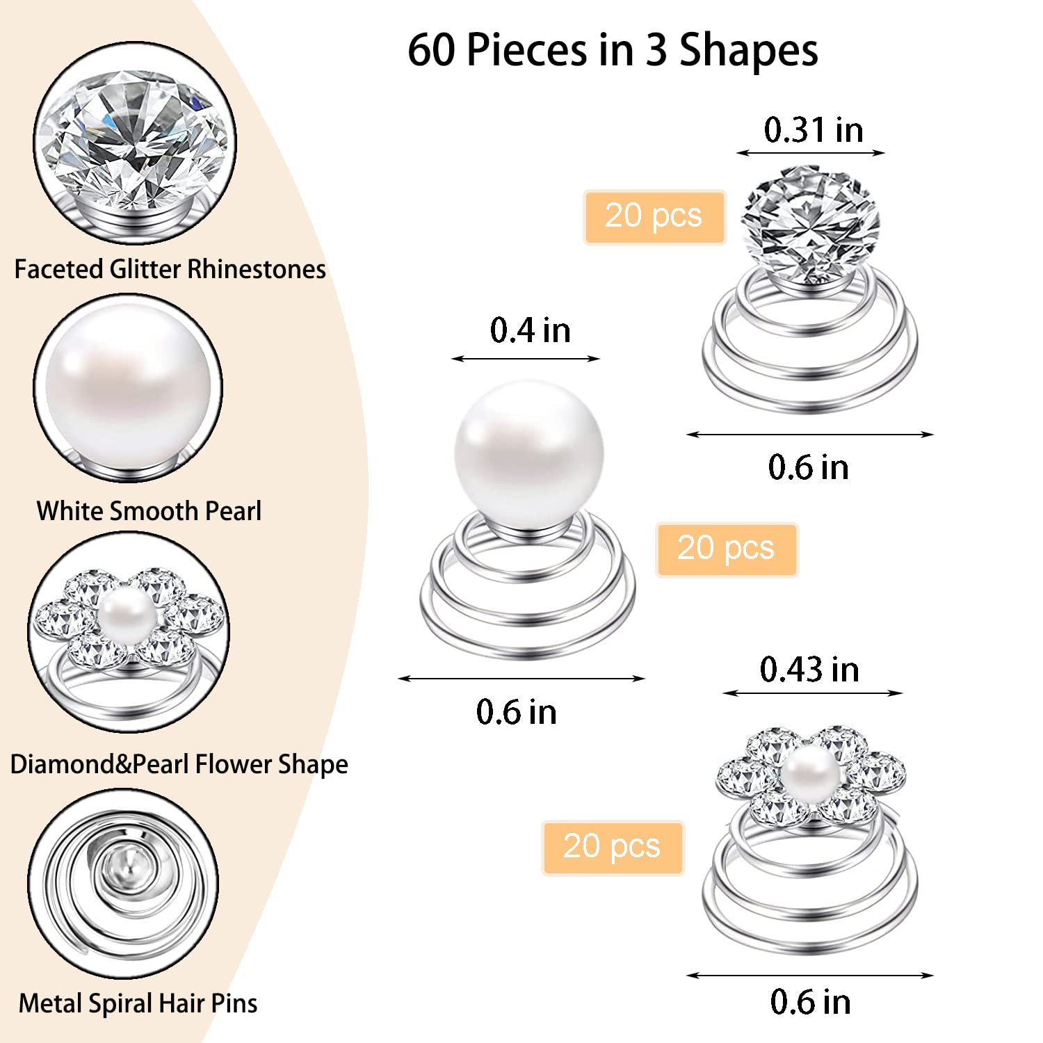 LAPOHI pearl-flower hair pin offers elegant, classy accents.