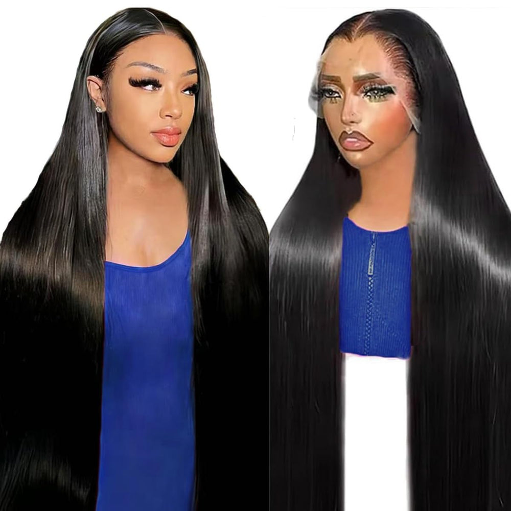 lapondai 32-inch hd straight wig front view for seamless wear