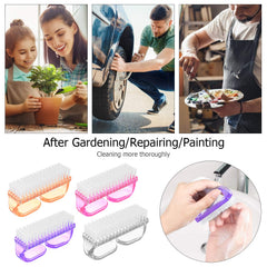 Larbois handle grip nail brush clear offers bright visibility and easy storage in small spaces