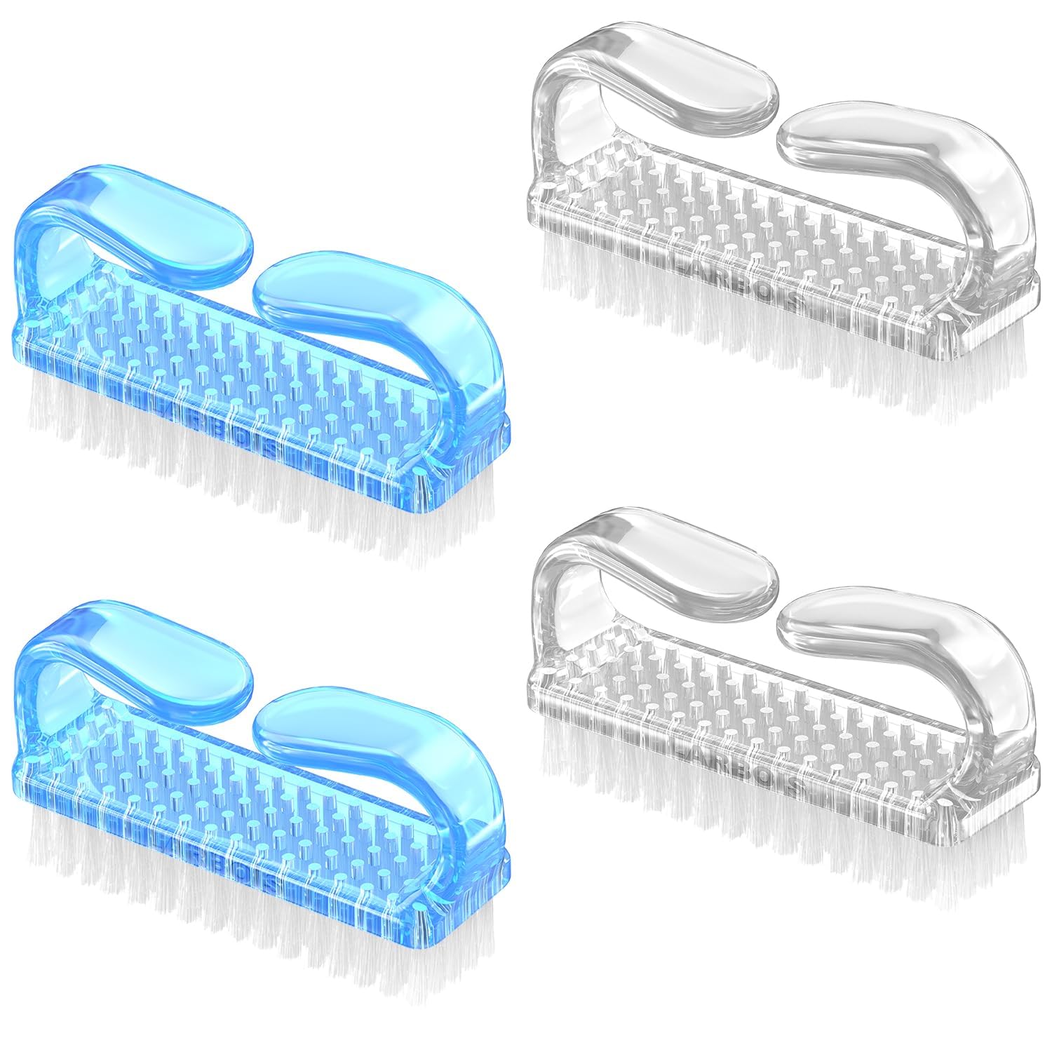 Larbois handle grip nail brush close-up with ergonomic handle for easy gripping