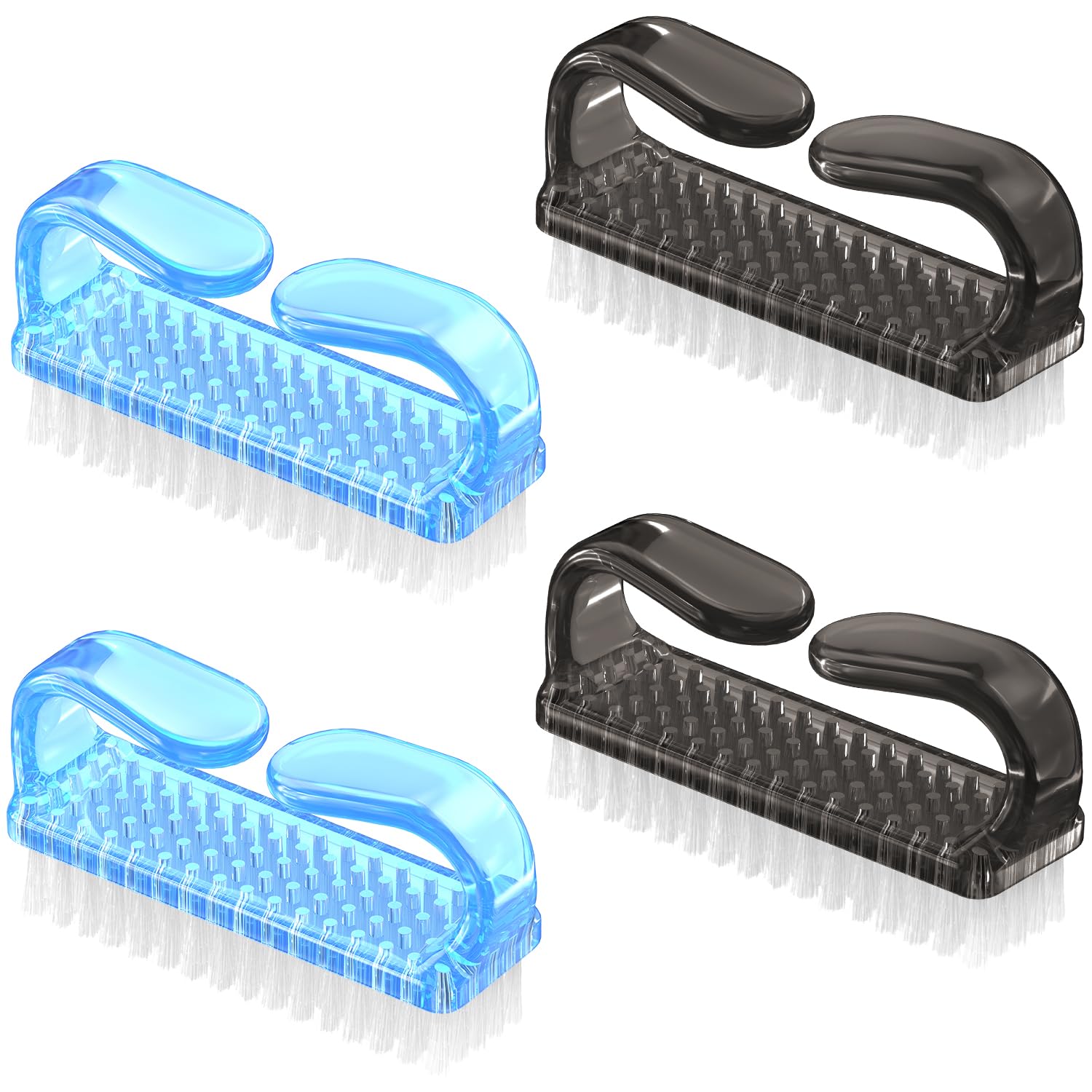Larbois handle grip nail brush for easy one-handed cleaning of nails