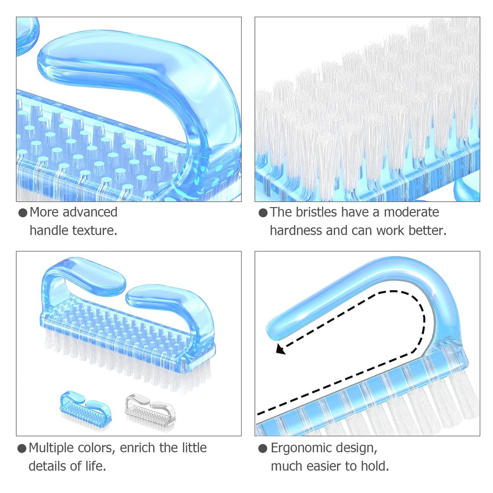 Larbois nail brush with ergonomic hold supports comfortable scrubbing
