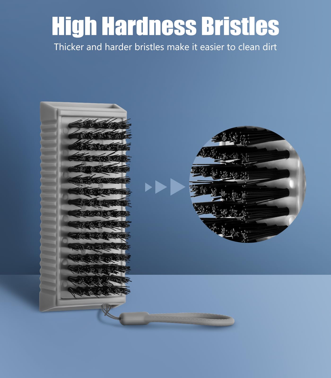 Larbois heavy-duty bristles for deep cleaning around nails