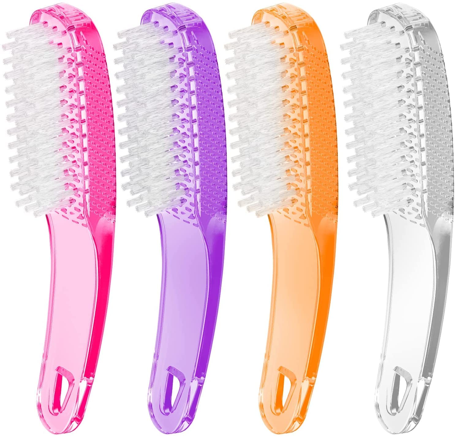 Larbois nail brush with a long handle for easy grip during nail cleaning