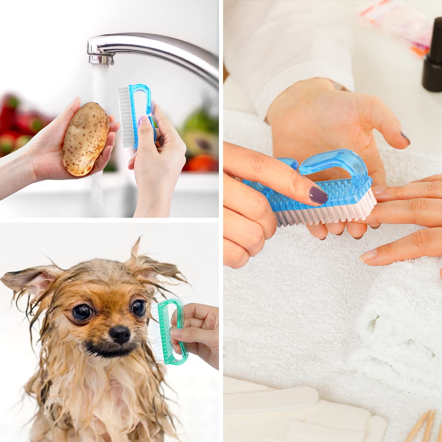Larbois travel-friendly nail brush compact for on-the-go cleansing
